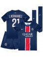 Billige Paris Saint-Germain Lucas Hernandez #21 Hjemmedraktsett Barn 2024-25 Kortermet (+ Korte bukser)